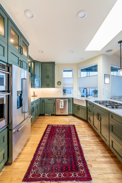 Кухни с зелеными фасадами — 20 идей идеи для дома,интерьер и дизайн