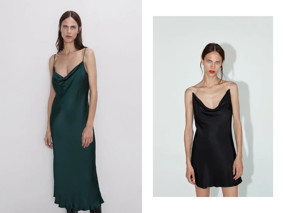 Zara Платье Черное Длинное фото 10