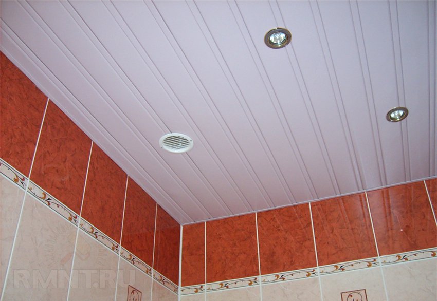 Установить реечный потолок в ванной комнате