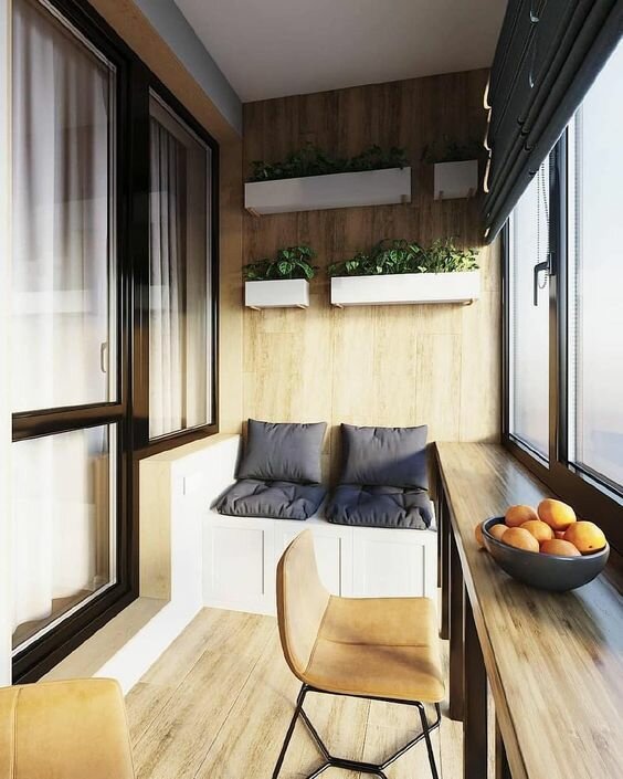 Красивый балкон: 10 крутых идей интерьера дизайн интерьера,разное