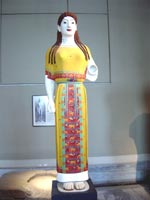 Кора Пеплофора (носящая пеплум), музей Акрополя Афины 530-520 гг. до н.э.