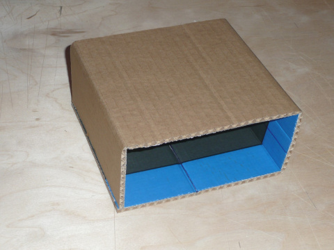 МК "Комодик с часами" из картона, декор в технике Декупаж