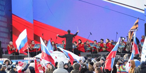 Москва 24 показывает концерт в честь воссоединения Крыма с Россией