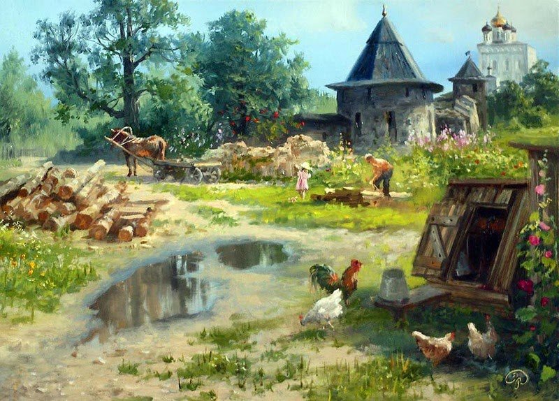 Очарование России в творчестве художника Владимира Жданова