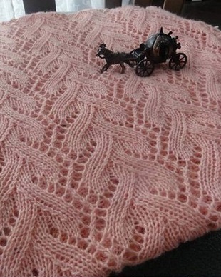 Схема палантина спицами