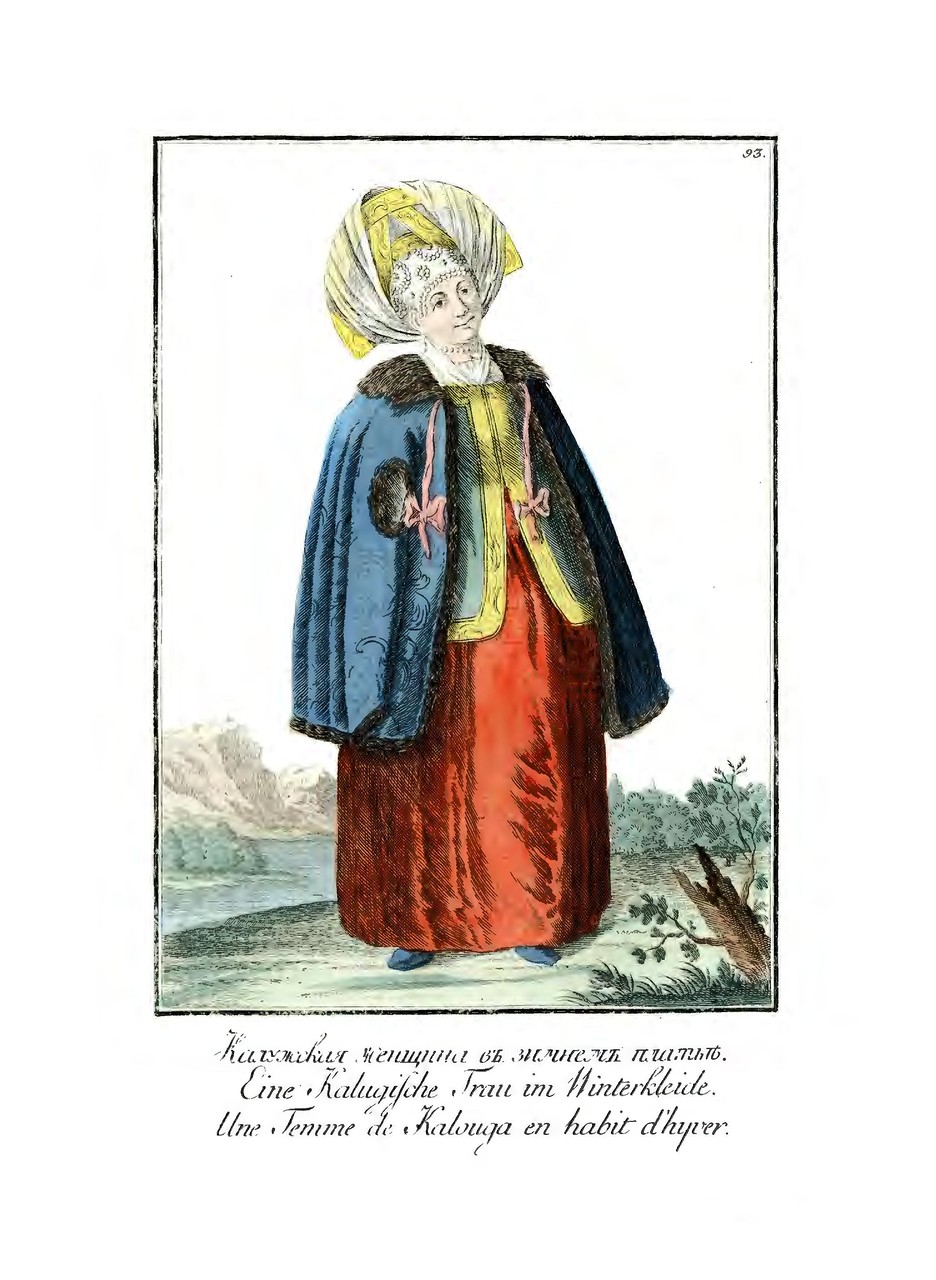 19. Калужская женщина в зимнем платье