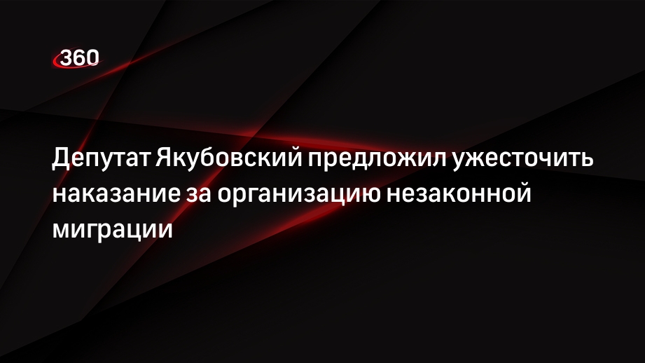 Депутат Якубовский предложил ужесточить наказание за организацию незаконной миграции