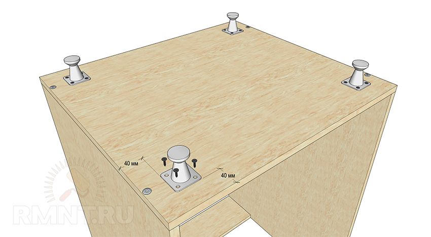 как установить ножки на кухонный гарнитур