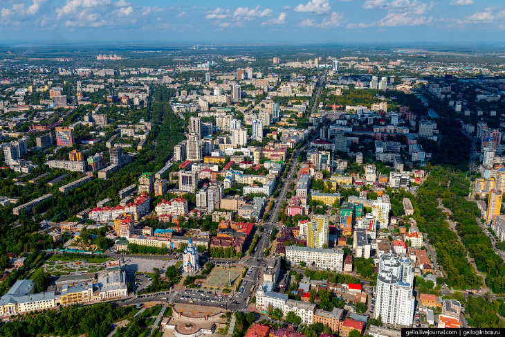 Хабаровск с высоты: город на пятитысячной купюре