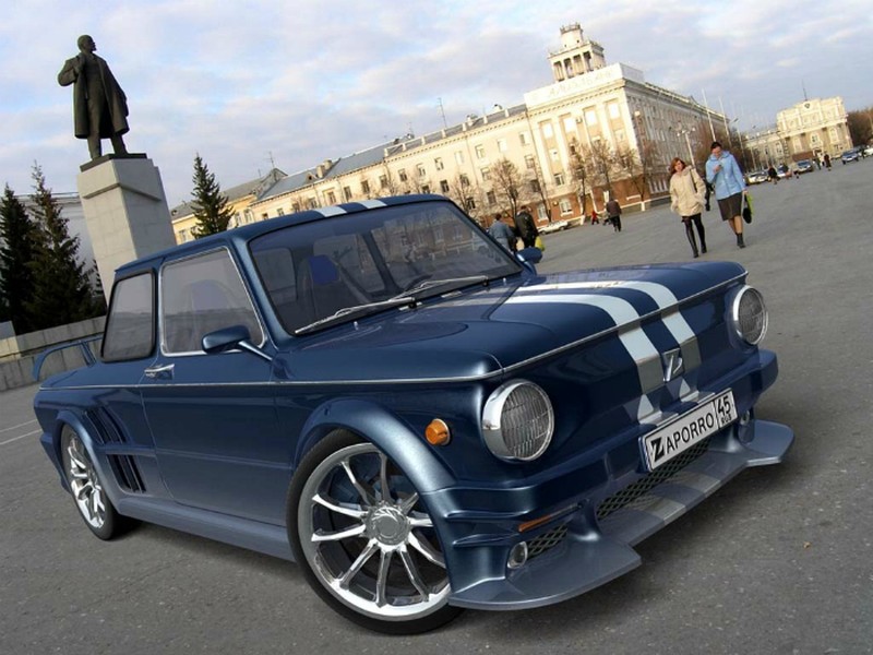 Безумный тюнинг «запорожца». автомобили,автомобиль,машины,тюнинг