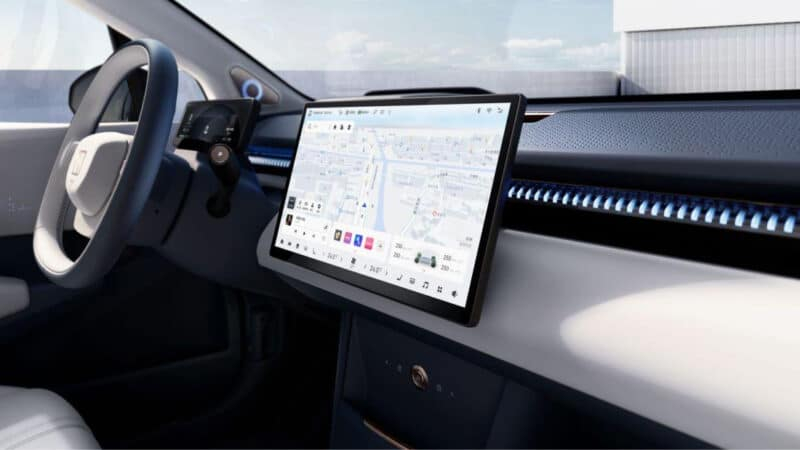 Zeekr X interior официально представлен в Китае с огромным экраном