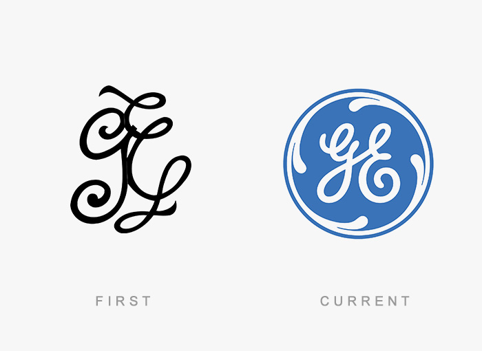 Логотипы всемирно известных брендов тогда и сейчас: 30 любопытных примеров