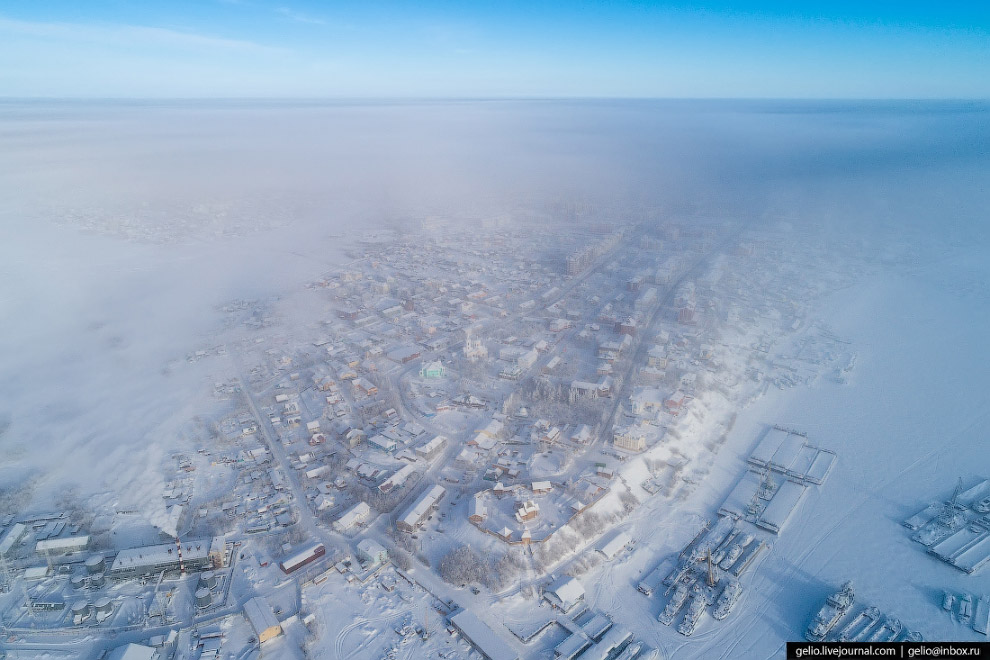 Салехард с высоты: город на полярном круге Путешествия