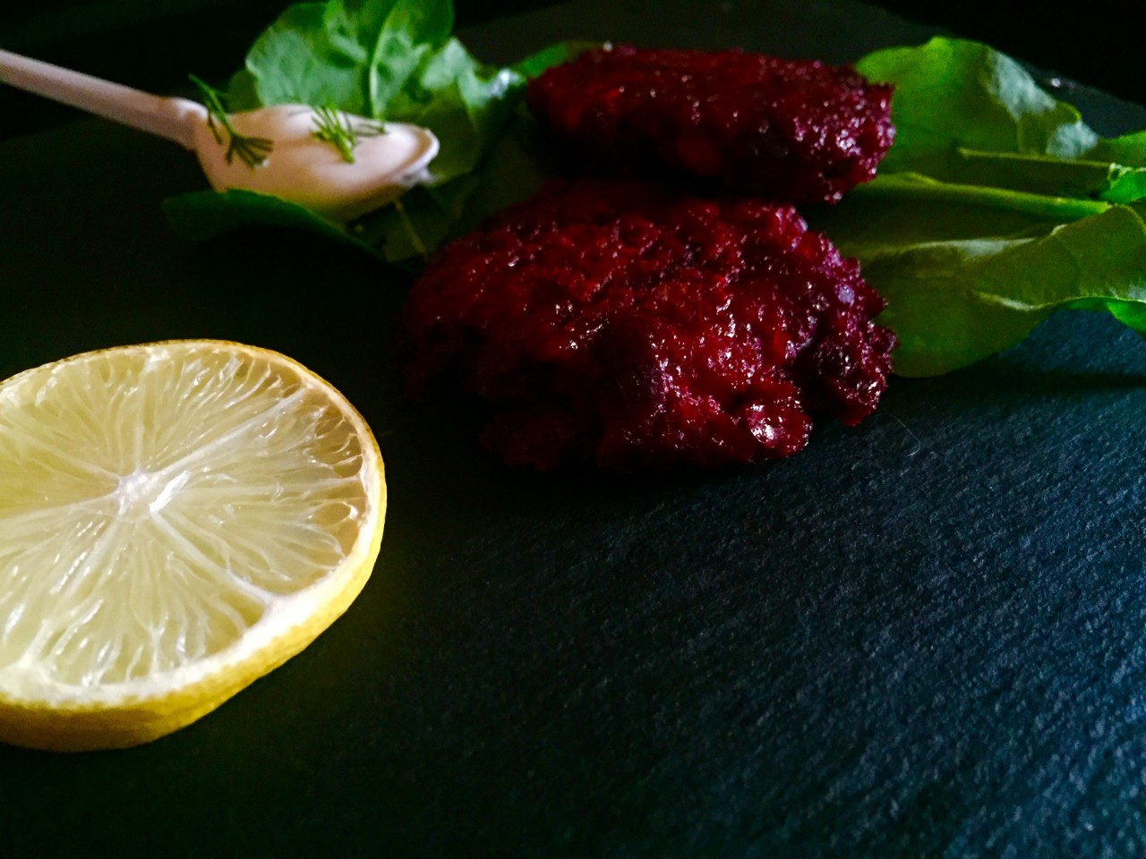 Свекольные драники с брынзой