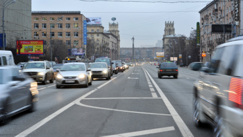 Улицы северного округа. Заторы Ленинский проспект Москва.