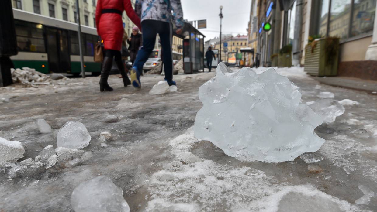 Причиной повреждения памятника Карлу Булле в Петербурге стало падение глыбы льда