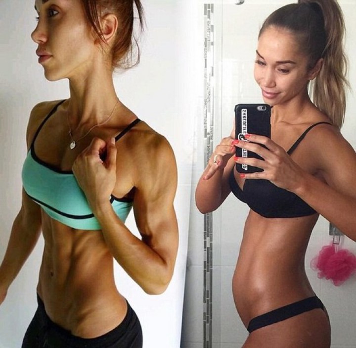 беременная фитнес модель на 8 месяце