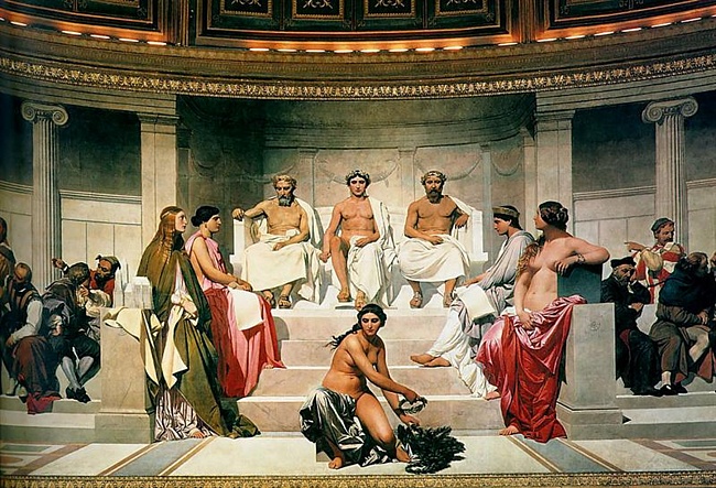 П. Деларош. Академия искусств (центр. часть). 1841.jpg