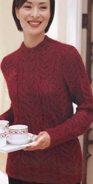 Схема свитера спицами