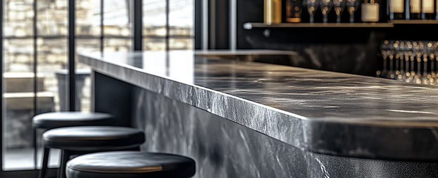 Барная стойка из мрамора