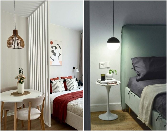 6 вариантов, как зонировать студию, если в ней живут два человека