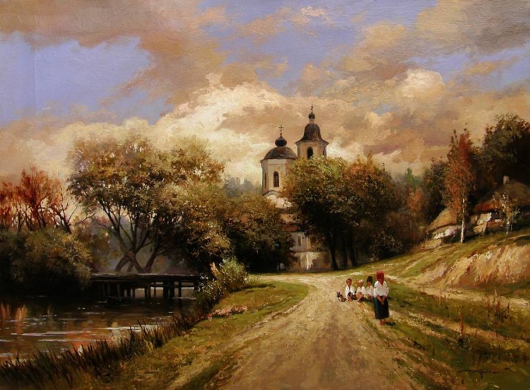 Художник Юрий Журка. Стоит гора высокая 