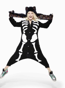 Radio 2 DJ Jo Whiley posed in an outfit selected by her two youngest children, Cassius, 14, and Coco Lux, 7
