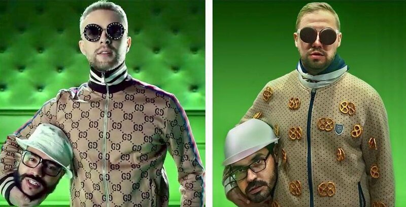 Бородатый пародист из России копирует наряды знаменитостей, используя всё, что оказалось под рукой  