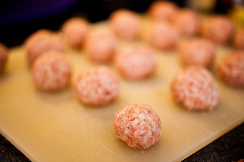 Uncooked Swedish meatballs. Now imagine 20 tons of these. 