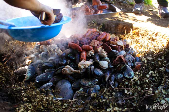 Куранто аль Хойо - одно из вкуснейших блюд в Чили