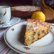 Апельсиново-лимонный пирог с шоколадными каплями