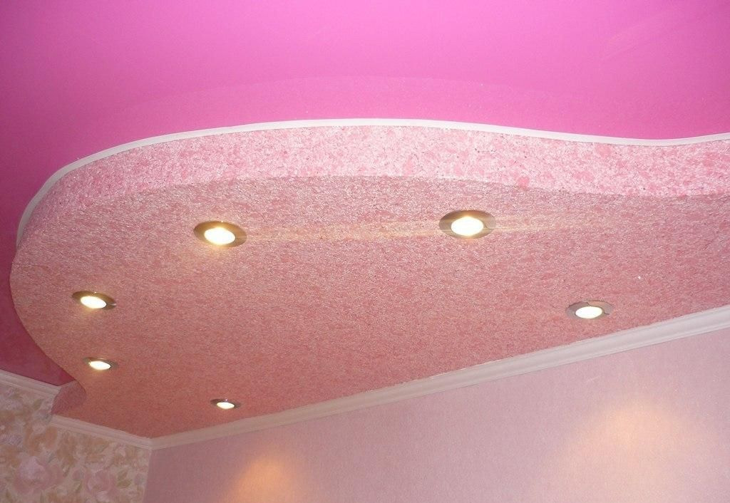 Потолок из жидких обоев дизайн фото