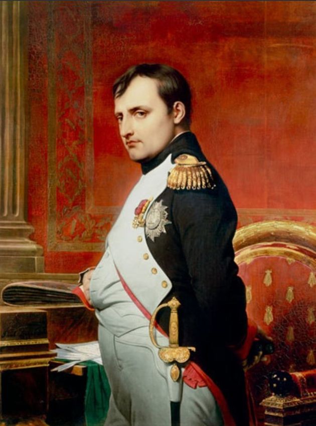 Император Наполеон в своем рабочем кабинете в 1807 году. худ. П. Деларош. 1807 г. (Здесь Наполеон еще молод, симпатичен, амбициозен и даже не предполагает...)