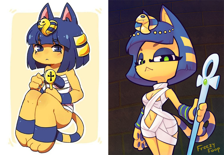 анкха кошка арты