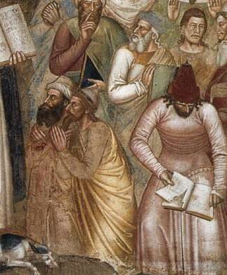 Возможно изображение Майкла Шотландца на фреске (в арабской одежде) (Иллюстрация из открытых источников)
