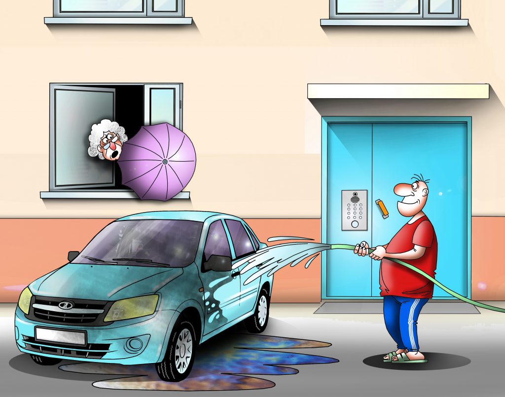 Можно мыть машину возле дома. Женщина моет машину. Машина стоит во дворе. Девушка моет машину. Девушка моет машину на мойке.
