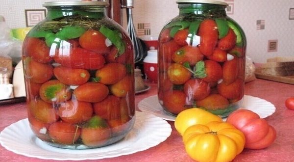 Рецепт консервированных томатов без уксуса