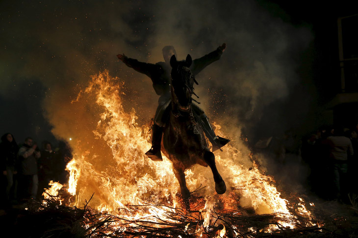 Огонь и лошади: День святого Антонио-2016