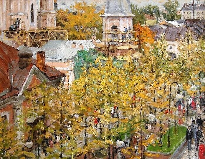 «Андреевский бульвар», холст, масло