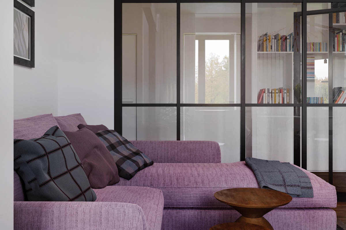 Purple-chaise