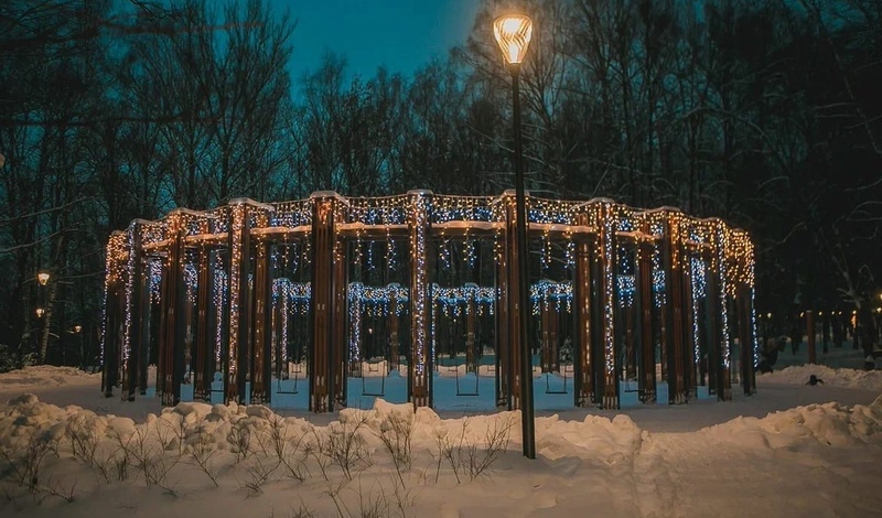 Парк швейцария нижний новгород зимой