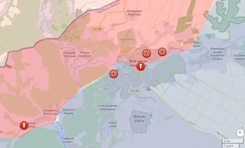 Российские войска штурмуют Волчанск