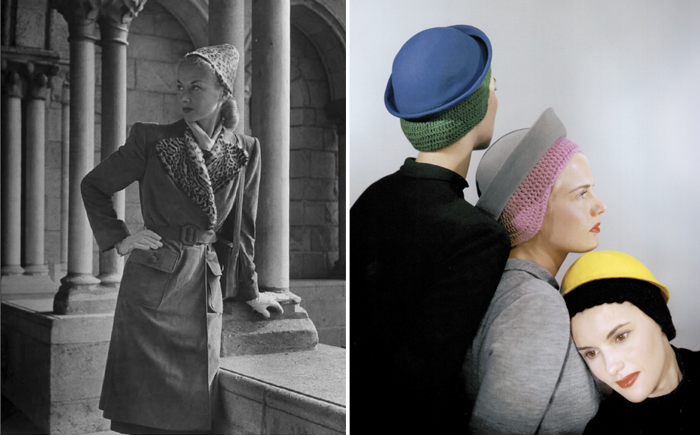 Модели в повседневных складных шляпках. 