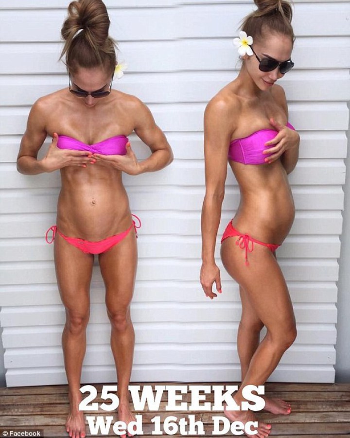 беременная фитнес модель на 8 месяце 