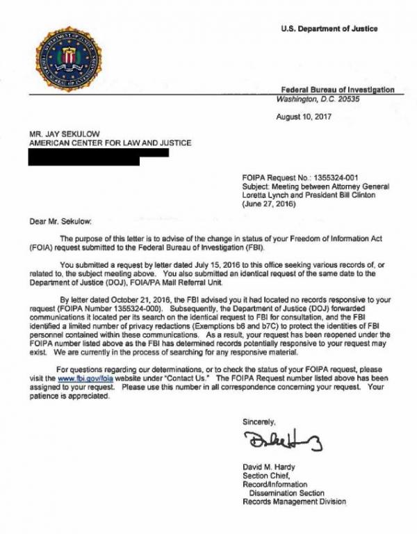 FBI Letter