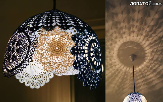 Люстра из ткани своими руками