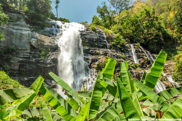 Водопад Вачиратан на севере Таиланда