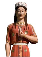 Кора Пеплофора (носящая пеплум), музей Акрополя Афины 530-520 гг. до н.э.