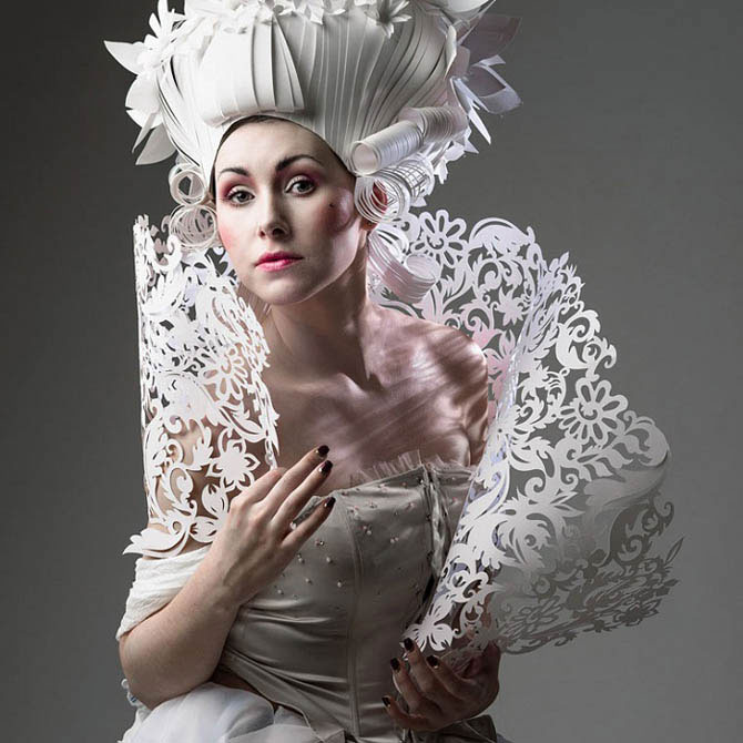 «Бумажное» барокко: потрясающие костюмы от украинской художницы