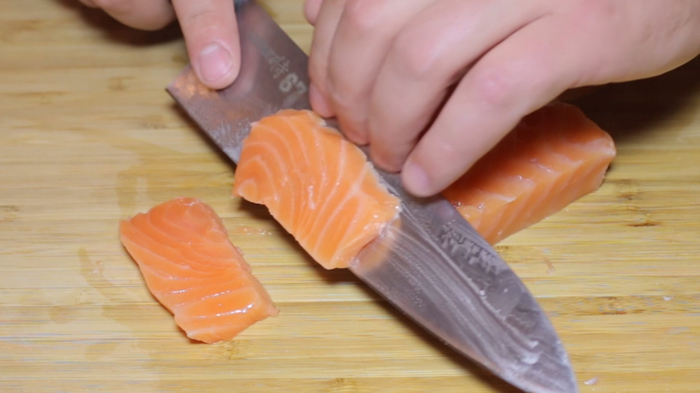Сашими из лосося и тунца Еда, Рецепт, Рыба, Сашими, Японская кухня, Длиннопост, Видео